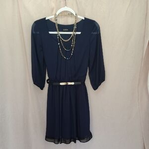 A. Byer Navy Blue Mini Dress